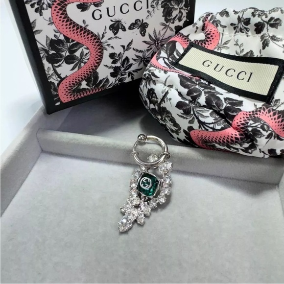 Gucci Crystal GG Nose Ring - Picture 1 of 8